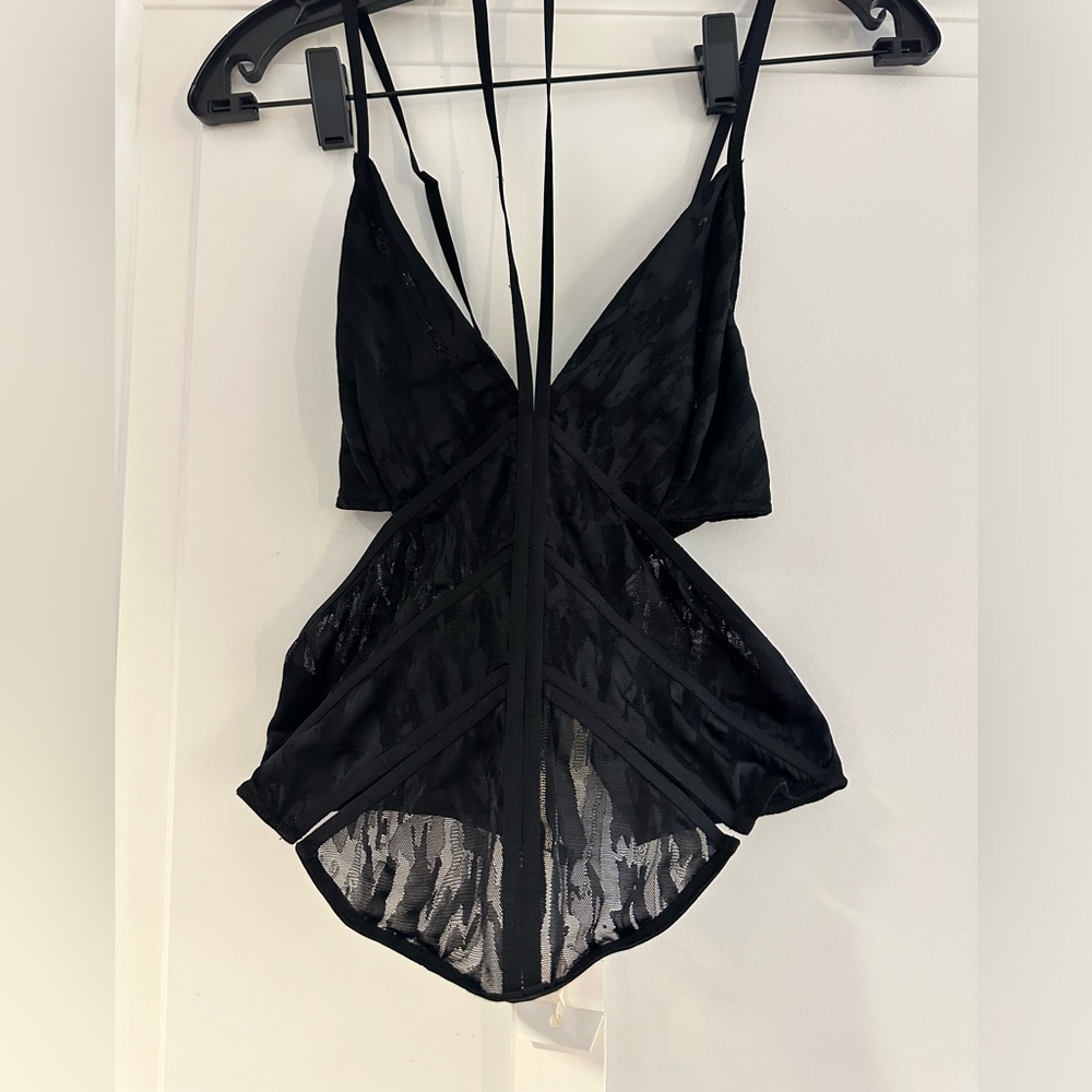 NWT Dion Lee Camo Stretch Lace Corset